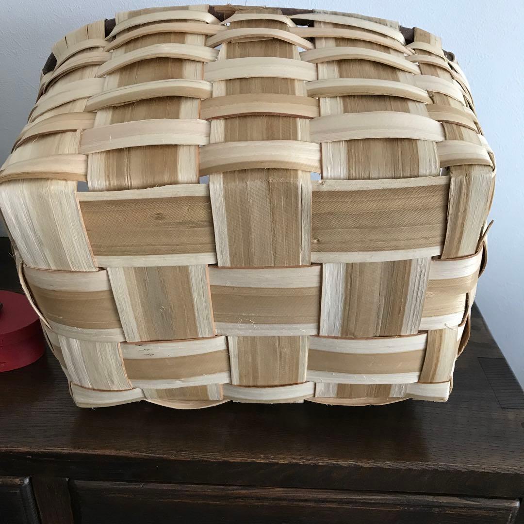 スペイン　バスケット　かご　栗　　　　　　(市川籠店　カゴアミドリ)