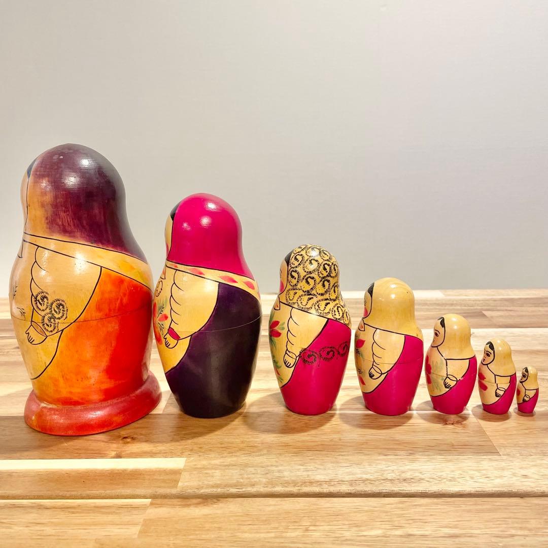 【レア】マトリョーシカ　7個組　ロシア製