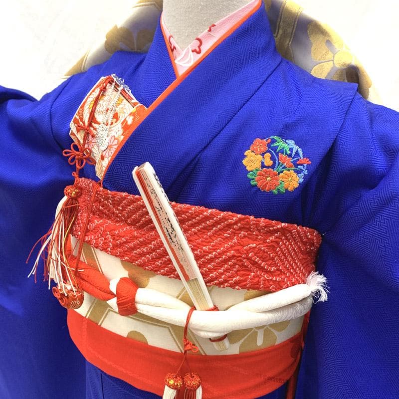 602ag32■七五三 七歳 女児 着物&丸帯&長襦袢 色無地 洒落紋■美品