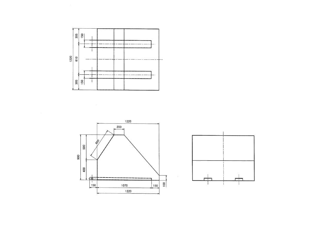 除雪用　フォークリフト用バケット