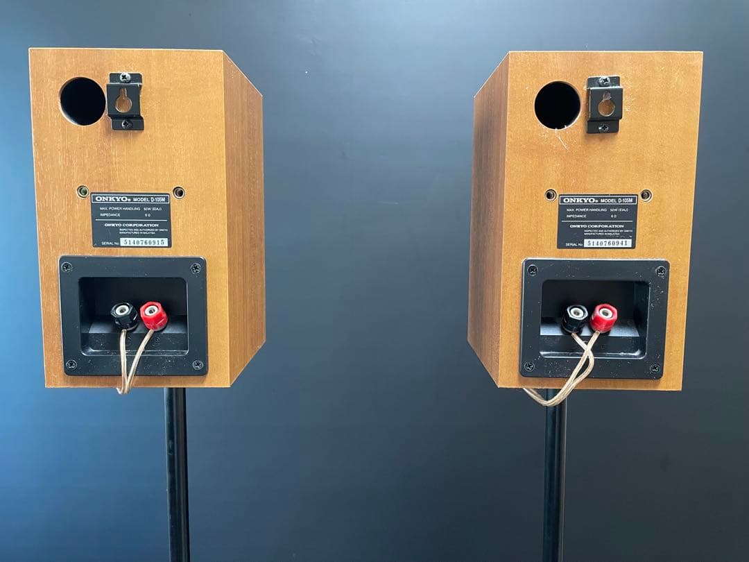 ONKYO スピーカー D-105M 2個セット　スタンド付き