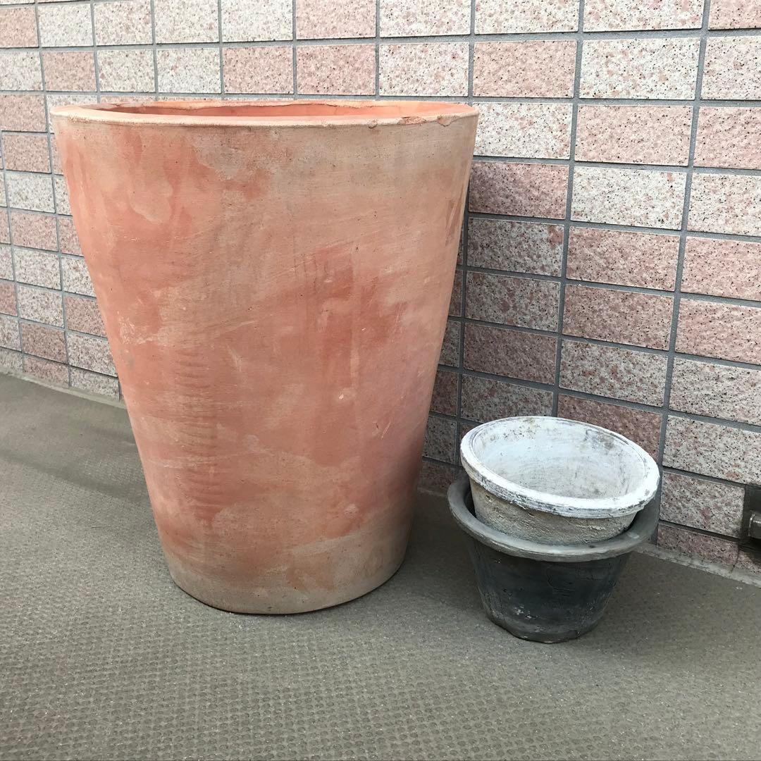 テラコッタ プランター 鉢 素焼き 丸深型 大型 植木鉢 ガーデニング おしゃれ