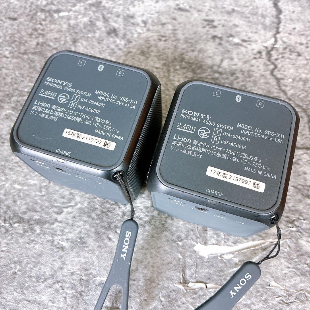 SONY ワイヤレススピーカー ブラック 2個セット　SRS-X11