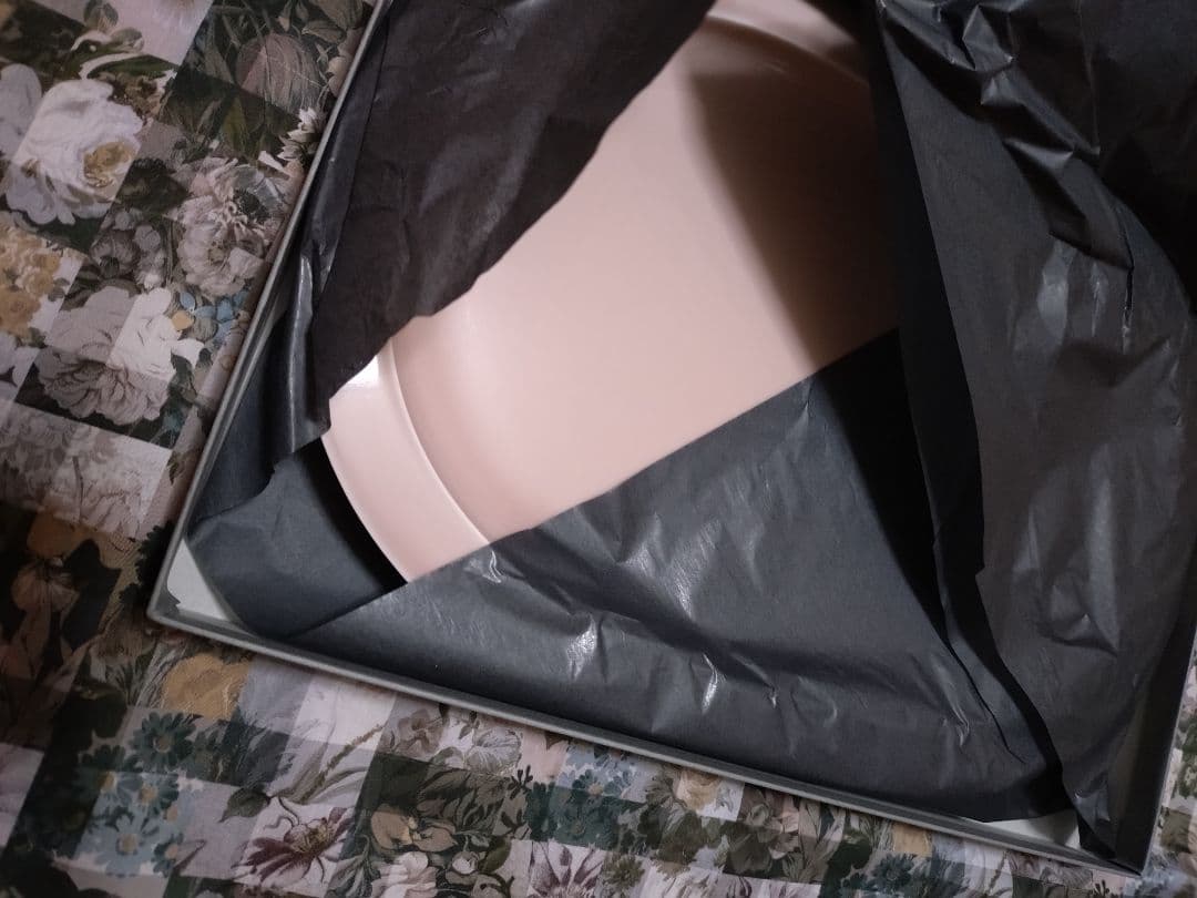 イイホシユミコ check&stripe ミスティピンク　プレート　カップ