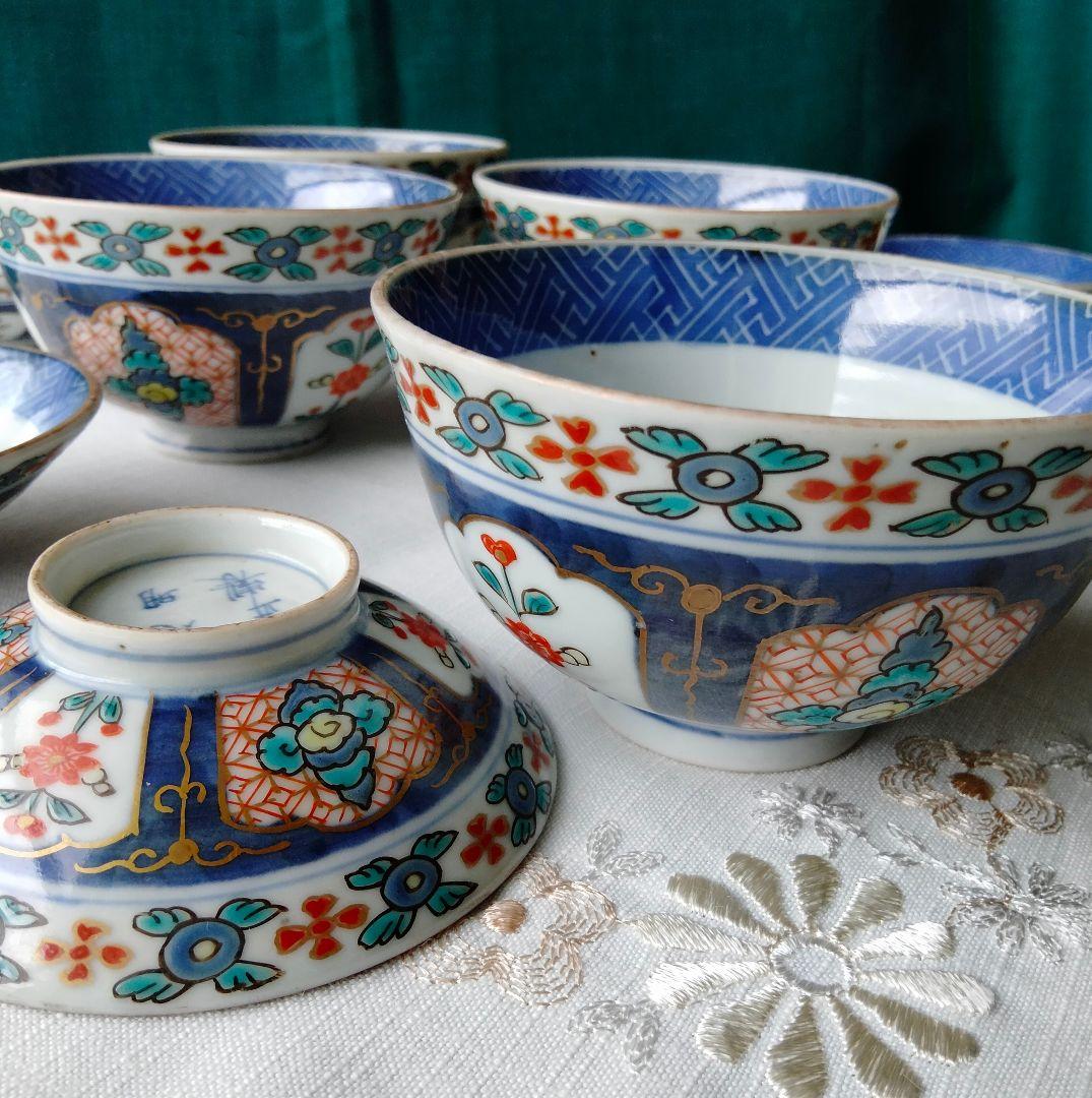 大明年製　蓋付き器　５客セット