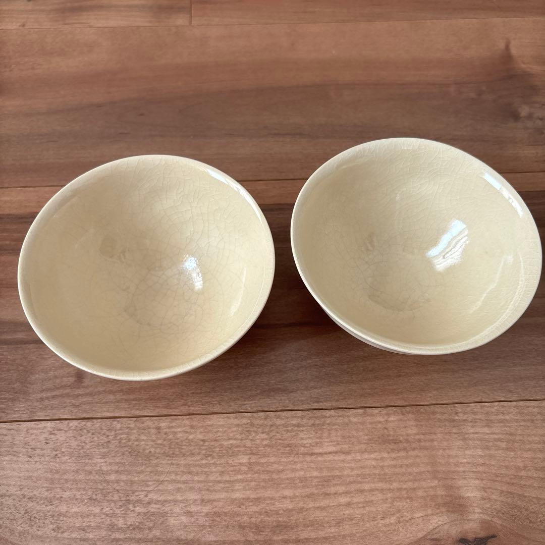 田中直純 貫入　鉢　茶碗　ペア　セット