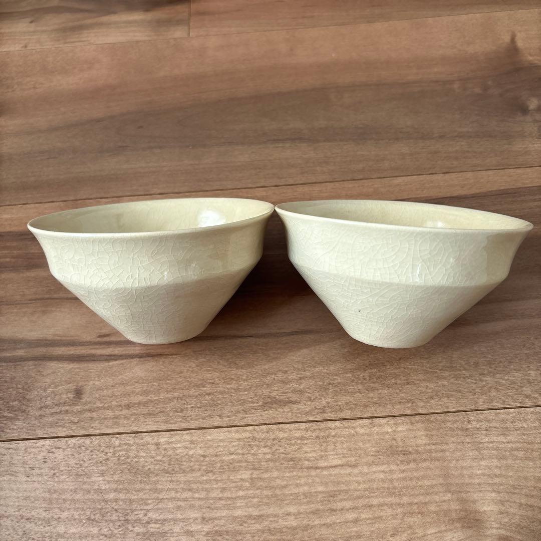 田中直純 貫入　鉢　茶碗　ペア　セット