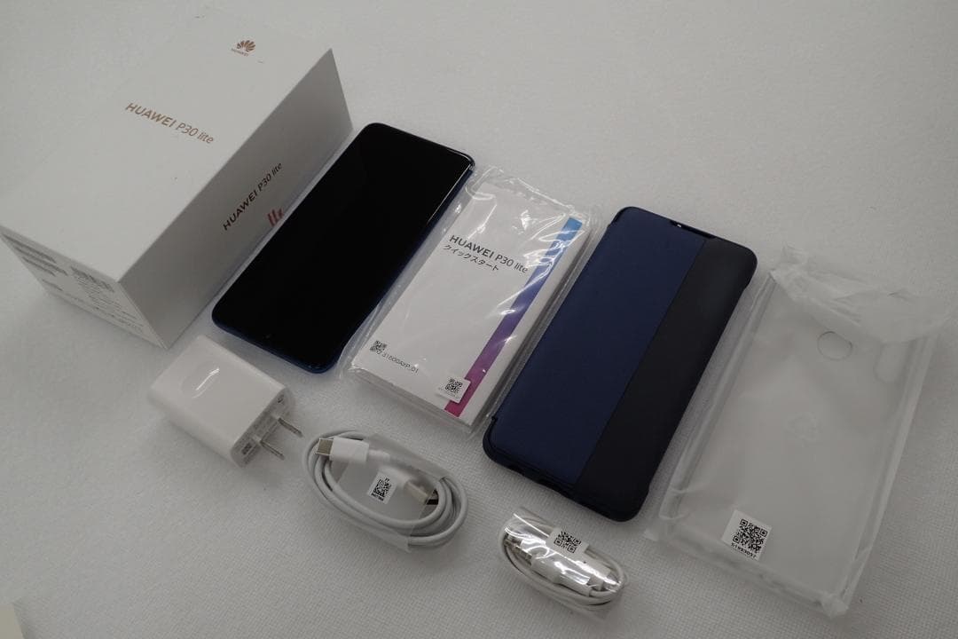 美品 HUAWEI P30 lite MAR-LX2J ピーコックブルー