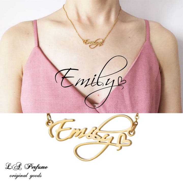 名前入り♡文字入れ カスタムネックレス✨イニシャル♡名前入り 手作り✨