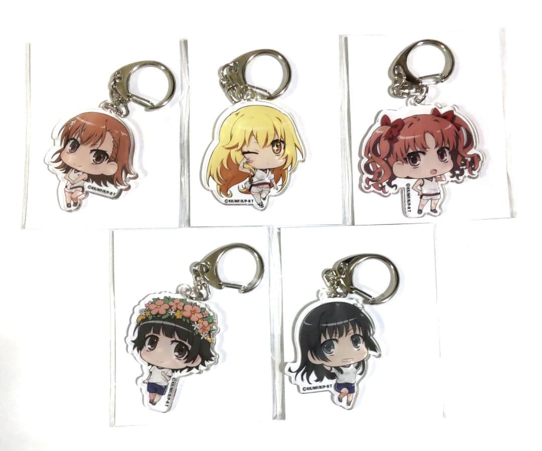 とある科学の超電磁砲T どこプラ くじメイト 缶バッジ アクリルキーホルダー