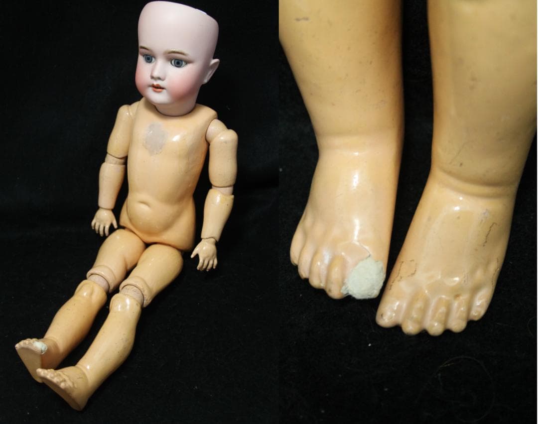 ◎ハンドワーク　ドイツ　アンティークビスクドール　シモンハルビック　人形