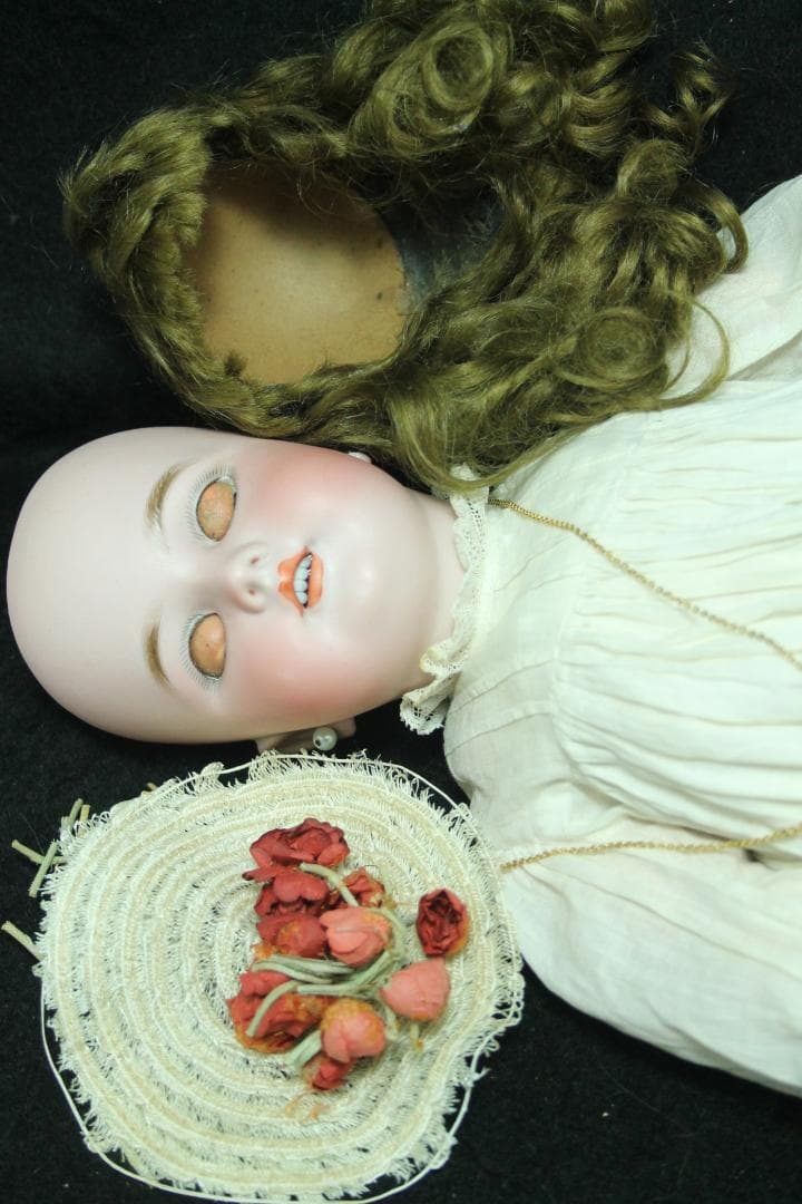 ◎ハンドワーク　ドイツ　アンティークビスクドール　シモンハルビック　人形