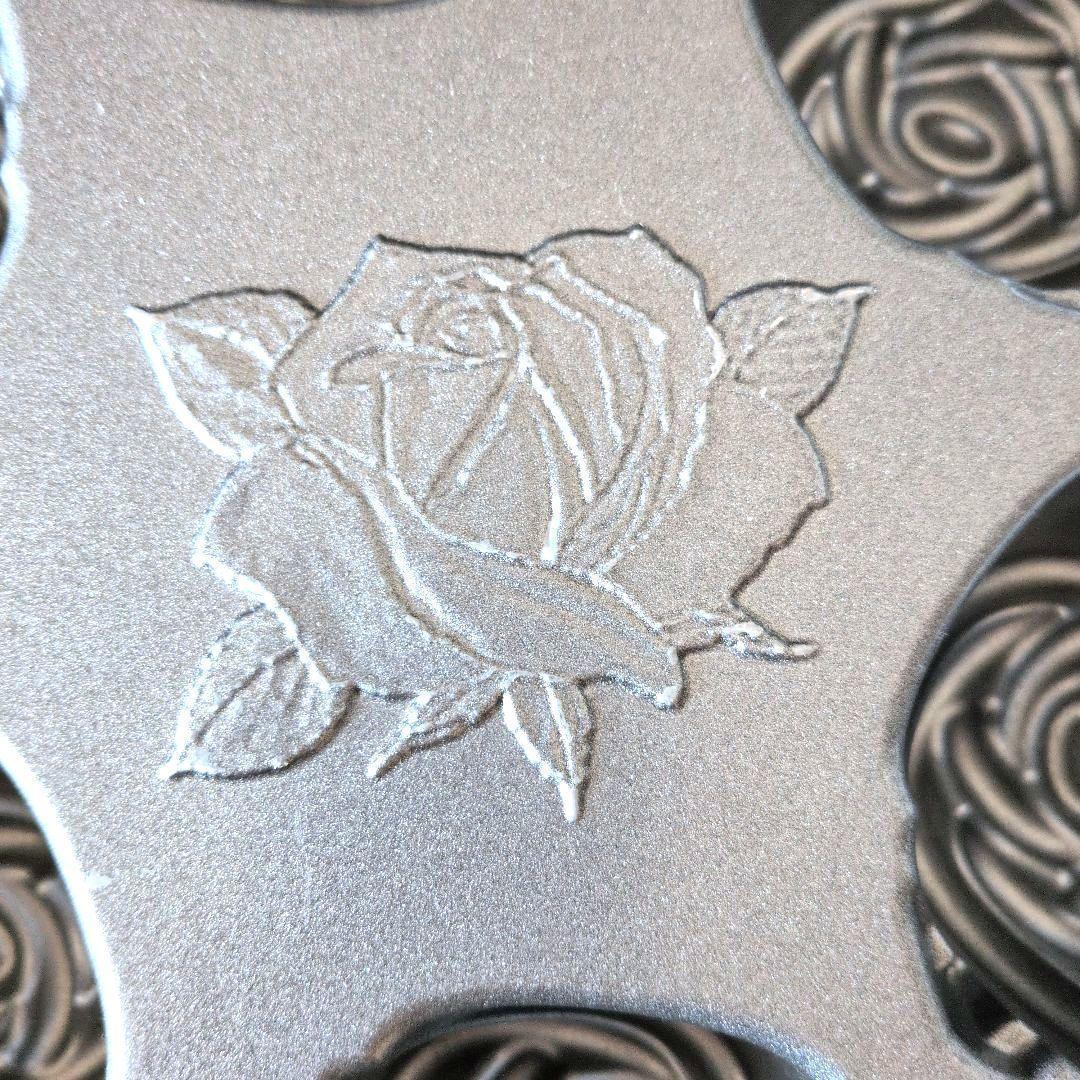 【刻印あり】ノルディックウェア ローズパン バラ ケーキ型 6個焼