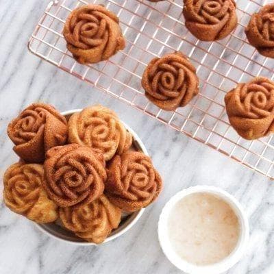 【刻印あり】ノルディックウェア ローズパン バラ ケーキ型 6個焼