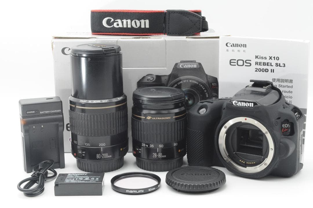 【もこ】●美品③● Canon EOS Kiss x10 ダブル