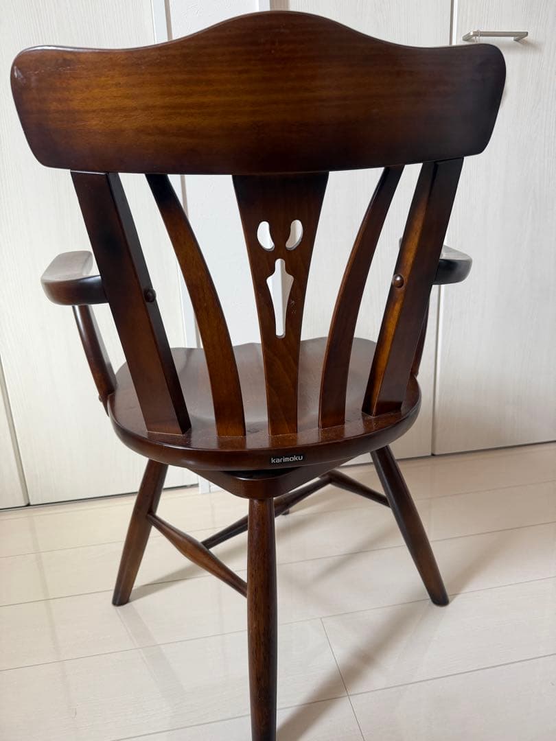 GMIS382C○karimoku / カリモク コロニアル 回転式椅子