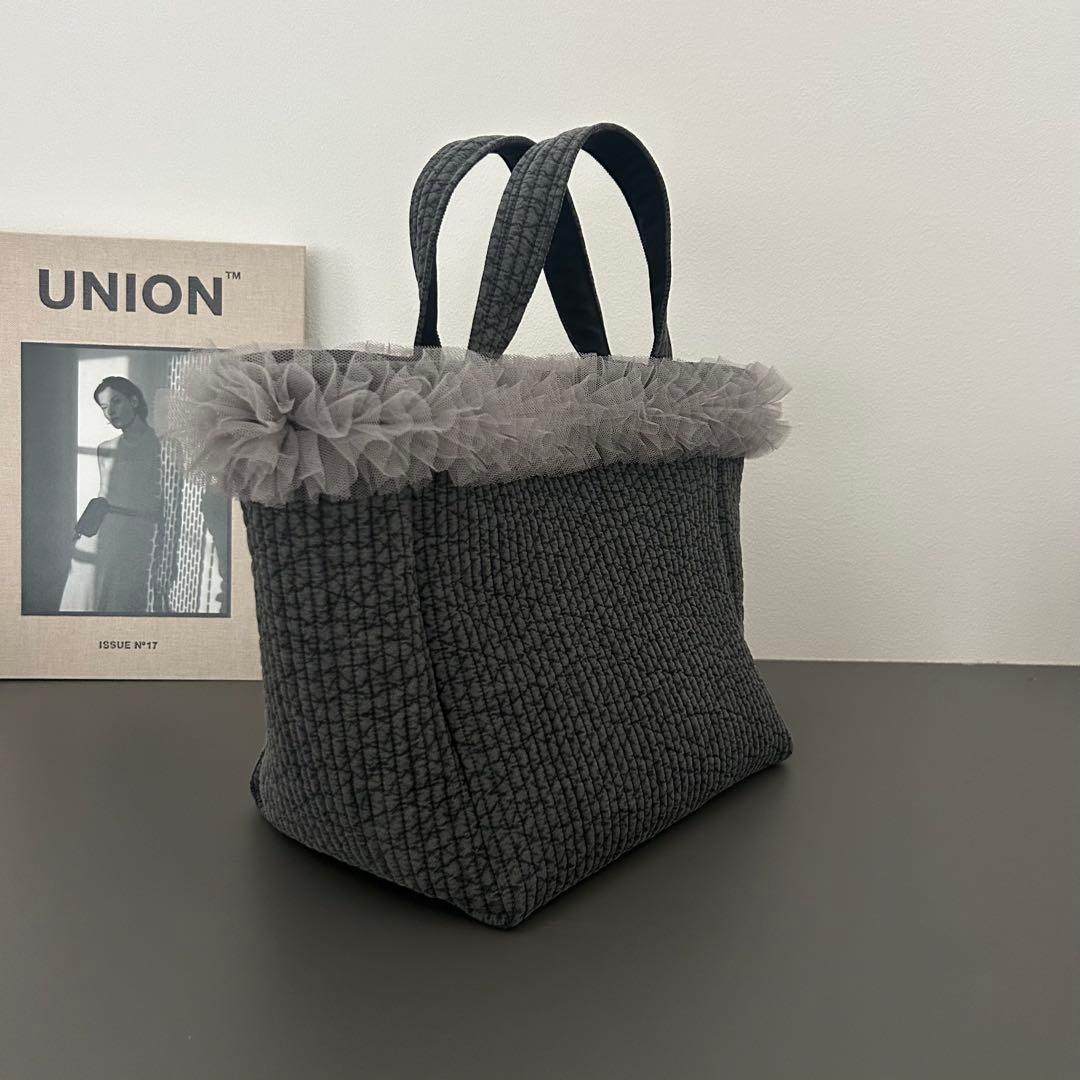 くまくま様☆大人気！チュール付きヌビバッグ