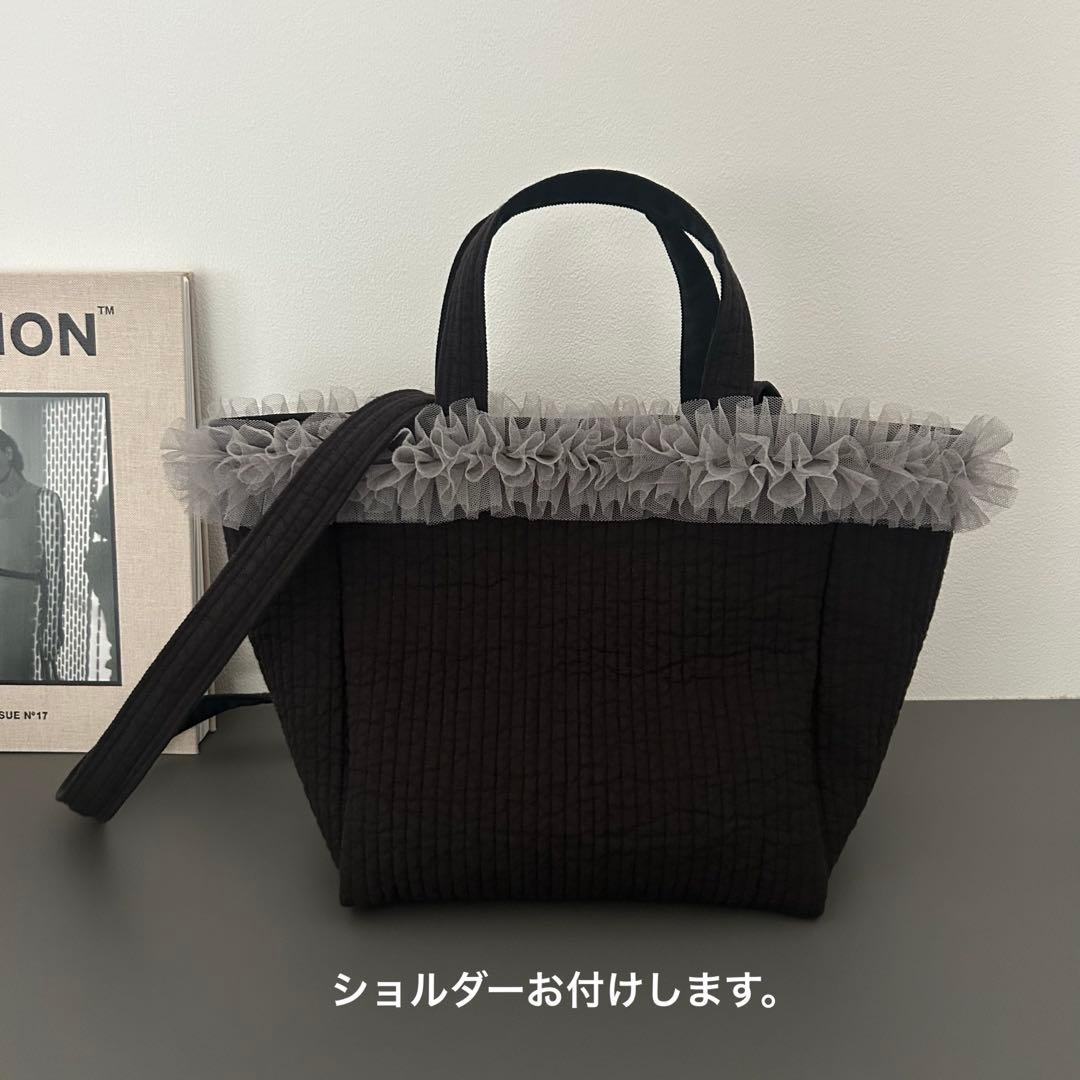 くまくま様☆大人気！チュール付きヌビバッグ