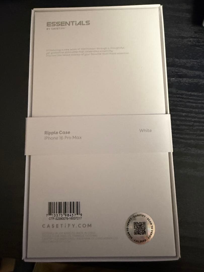 【新品】Casetify RippleCase 16ProMax ホワイト