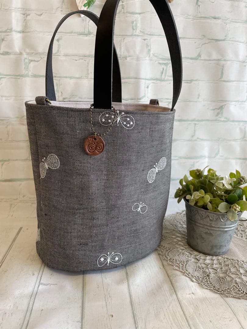 ハンドメイド バケツトート ミナペルホネンchoucho+noppara 300