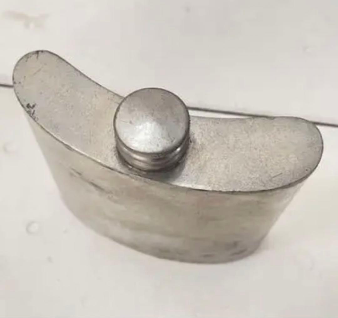 年代物 1960年代 PEWTER 6oz ピューター スキットル 錫(スズ)