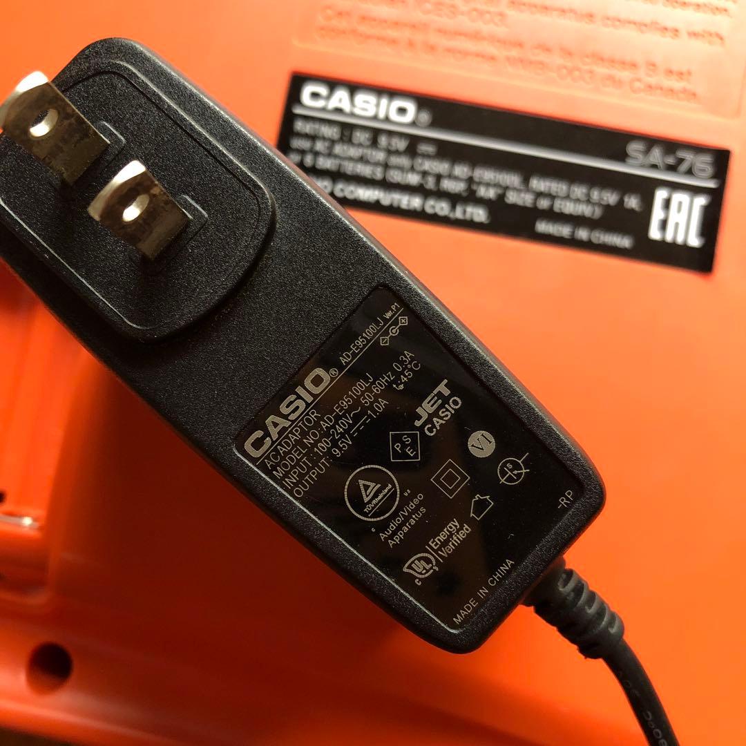 CASIO SA-76♪キーボード◎アダプター付◎美品♪プレゼントにも◎