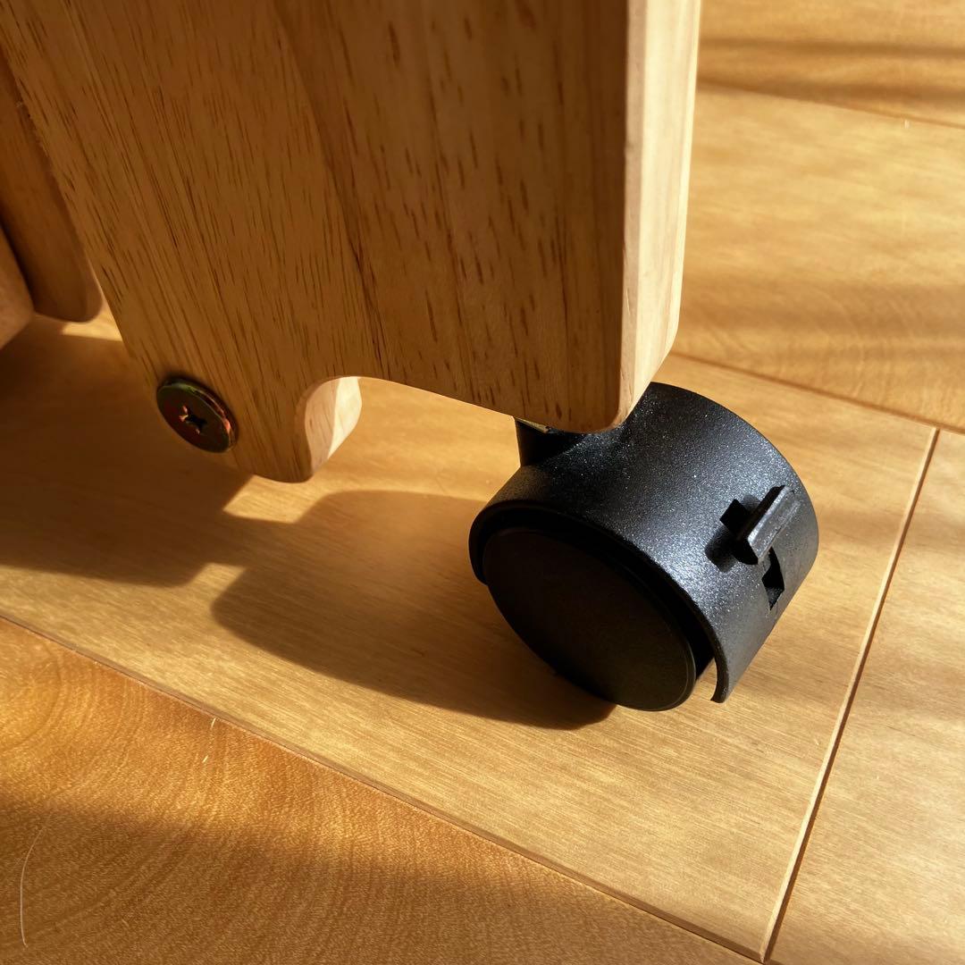 中居木工 折りたたみひのきスノコベッド ダブルベッド ミドルタイプ 日本製 国産