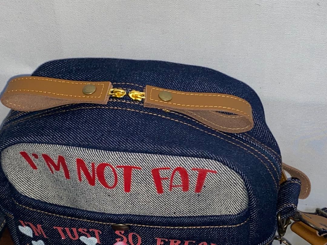 ハンドメイド☆岡山デニム♪☆ブタさん♪ブタ☆ショルダーバッグ