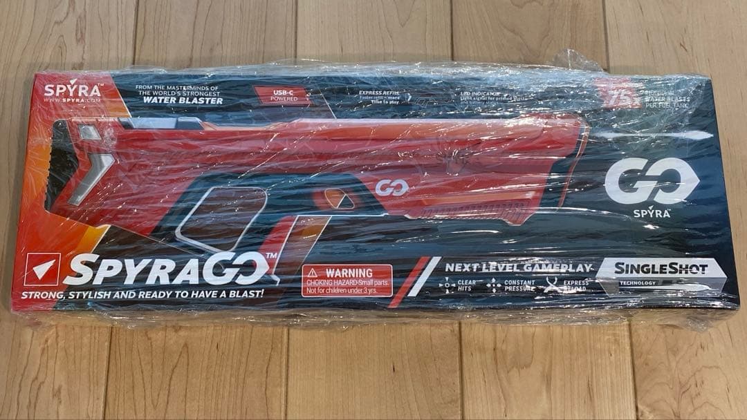 【新品未使用】Spyra Go 電動水鉄砲｜USB充電式・軽量タイプ・夏休みに！