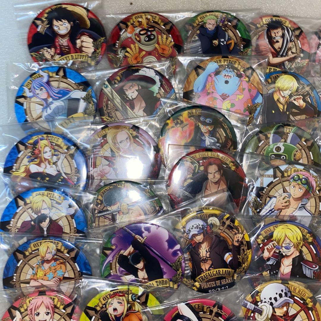 ワンピース　輩缶バッジ　54点セット　まとめ売り　ルフィ　エース　サボ　ロー
