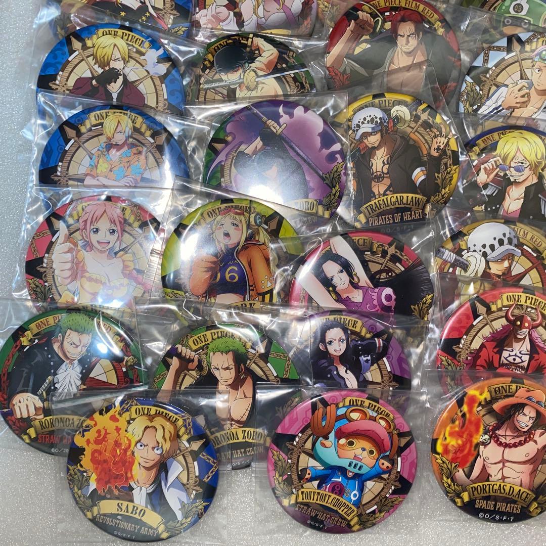 ワンピース　輩缶バッジ　54点セット　まとめ売り　ルフィ　エース　サボ　ロー