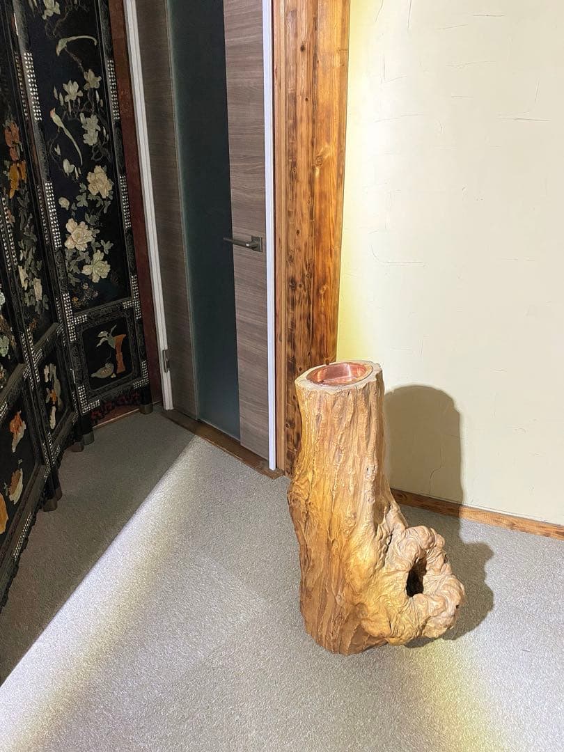 天然木 無垢材 灰皿 オブジェ｜一点物｜大型｜インテリア｜値段交渉OK