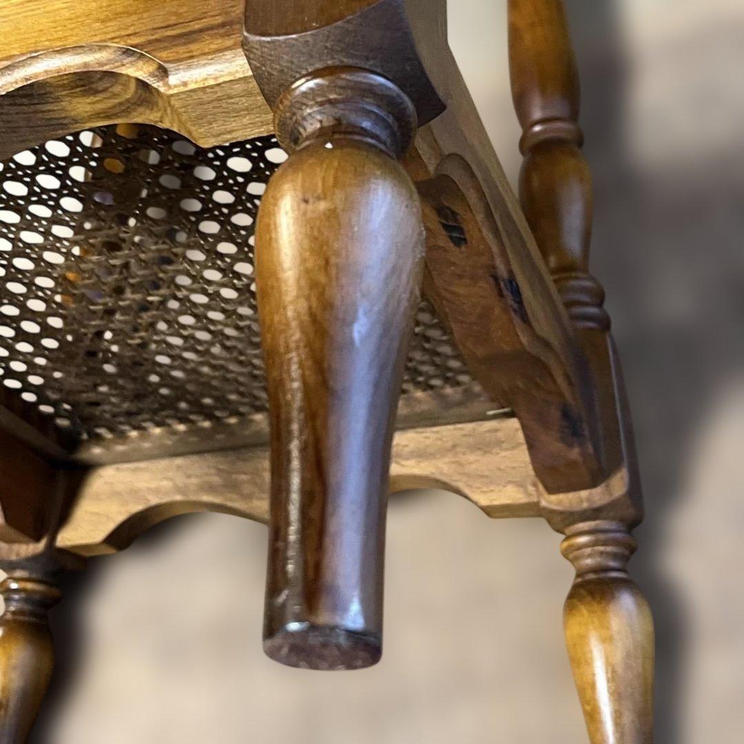 カリモク ナイトテーブル ラタン 花台 サイドテーブル 電話台