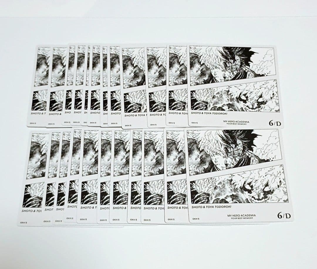 ⑥ヒロアカ　轟焦凍 荼毘 6/D ボドゲ　22枚セット