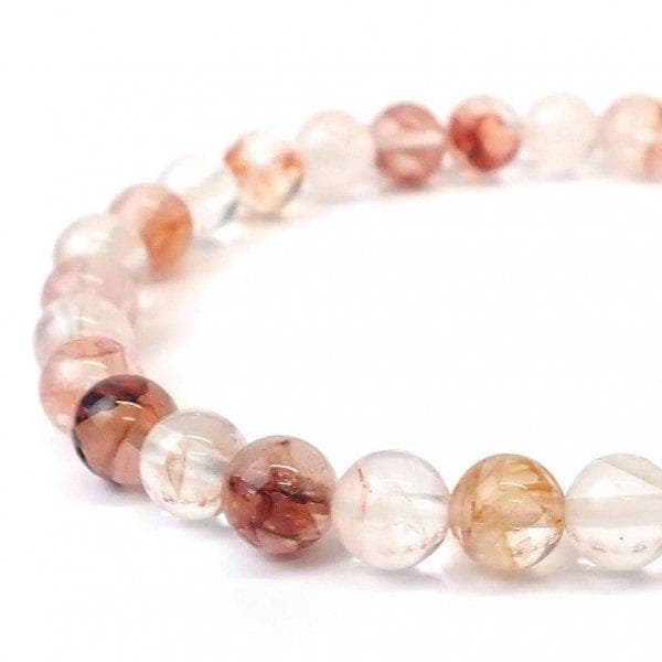 リモナイトインクォーツ ラウンド 6mm ブレスレット [X2090]