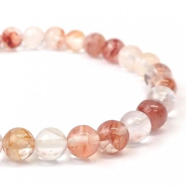 リモナイトインクォーツ ラウンド 6mm ブレスレット [X2090]