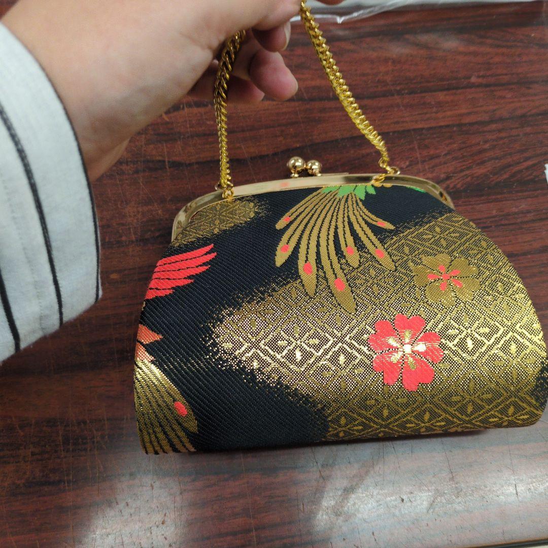 七五三 はこせこセット　18センチ未使用タグ付き　金黒