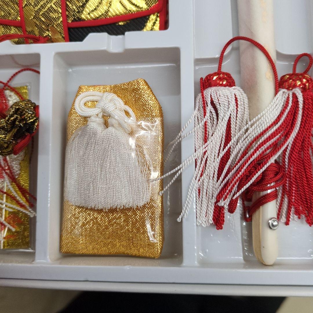 七五三 はこせこセット　18センチ未使用タグ付き　金黒