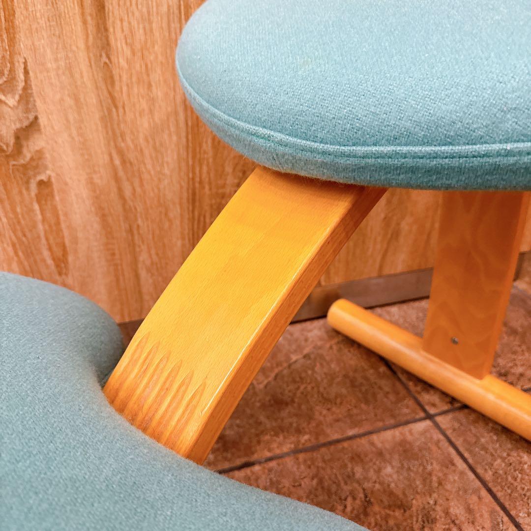 【美品】Rybo バランスチェアイージー 姿勢矯正椅子 おまけカバー付き