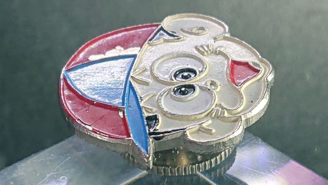 5希少残存個体【少年画報社68年[怪物くん藤子不二雄]アオシマ賞】 当時物バッジ