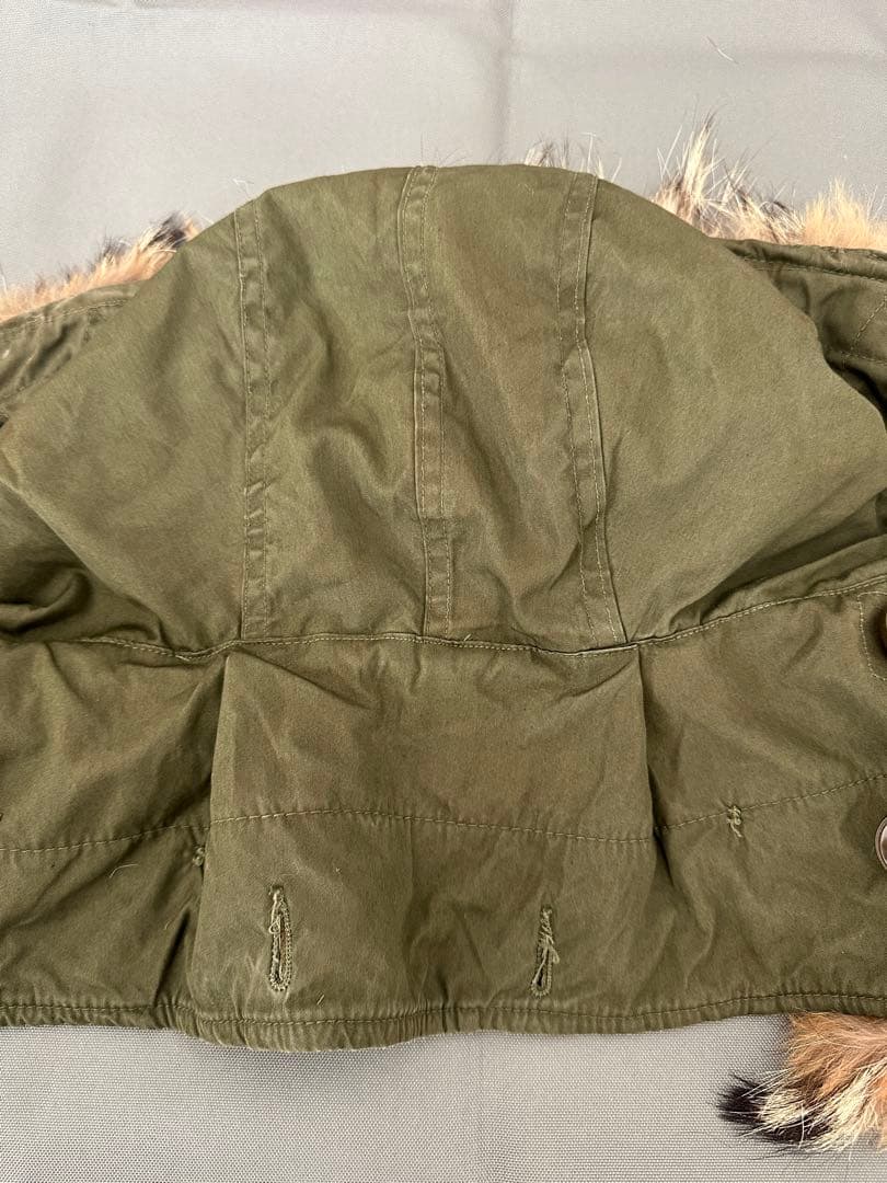 M-51 モッズコート用フード　縞