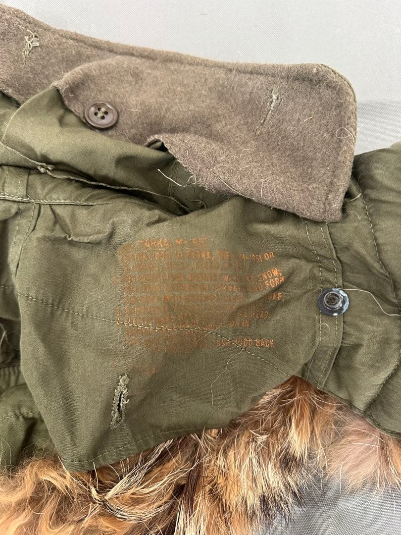 M-51 モッズコート用フード　縞