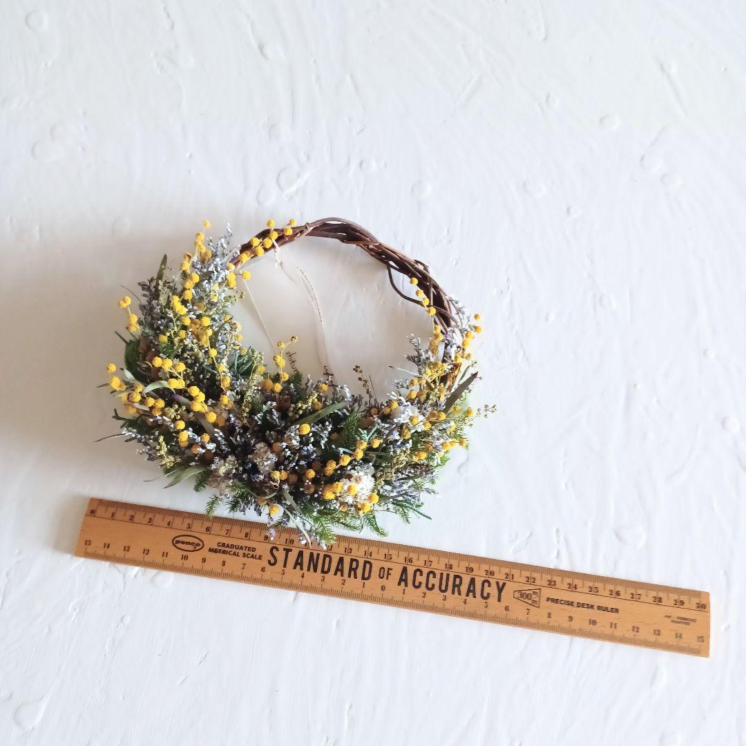 【魔女の棲む森～uraraca 花便り～】ドライフラワー ハーフリース 春