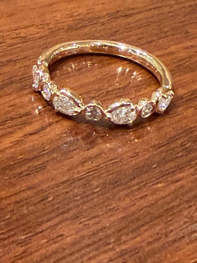 k18PG ダイヤモンドエタニティペアシェイプ