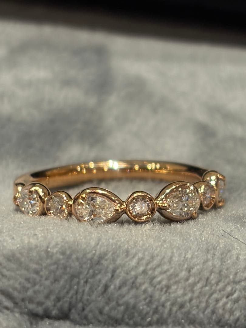 k18PG ダイヤモンドエタニティペアシェイプ