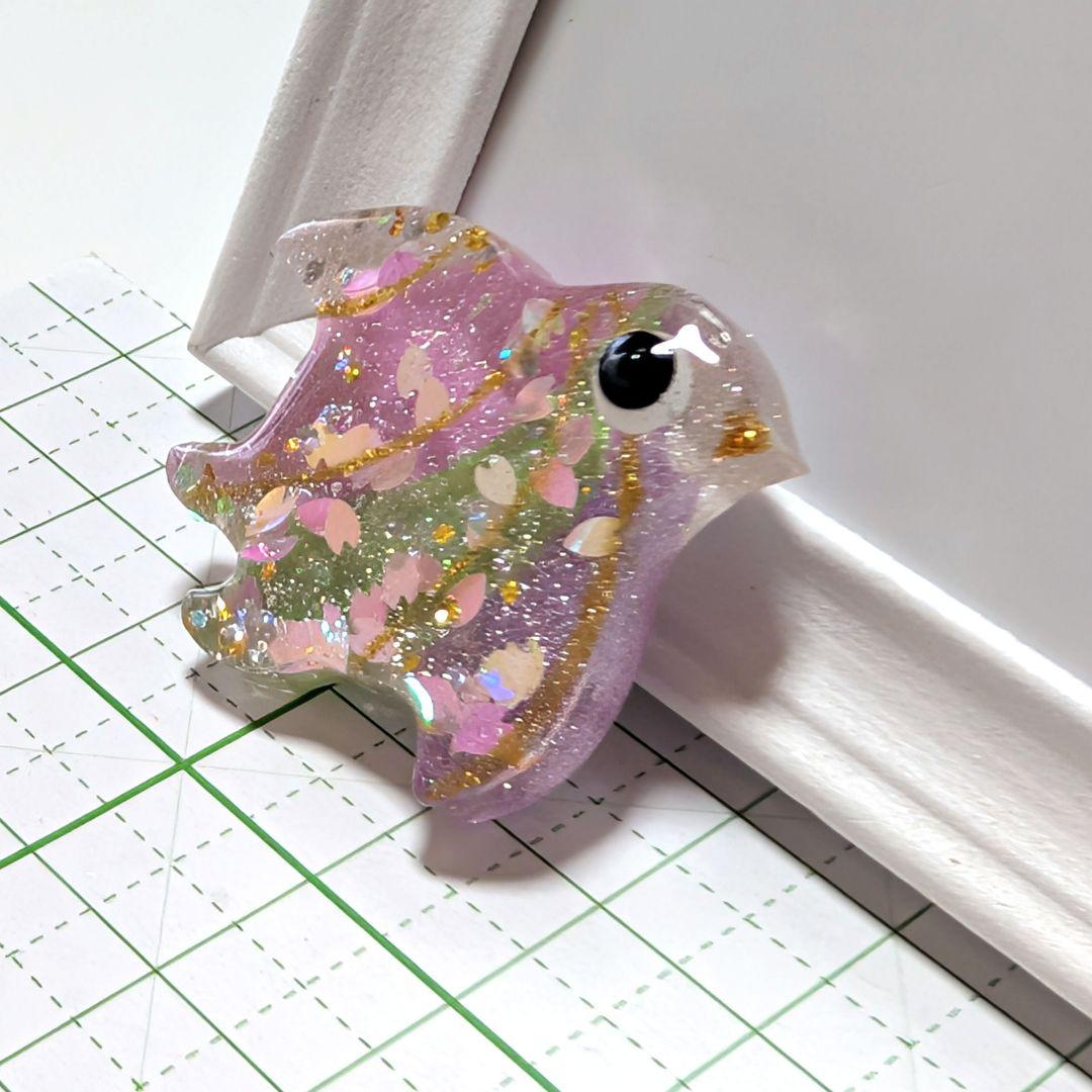 千鳥（訳あり）　レジンヘアゴム　桜吹雪