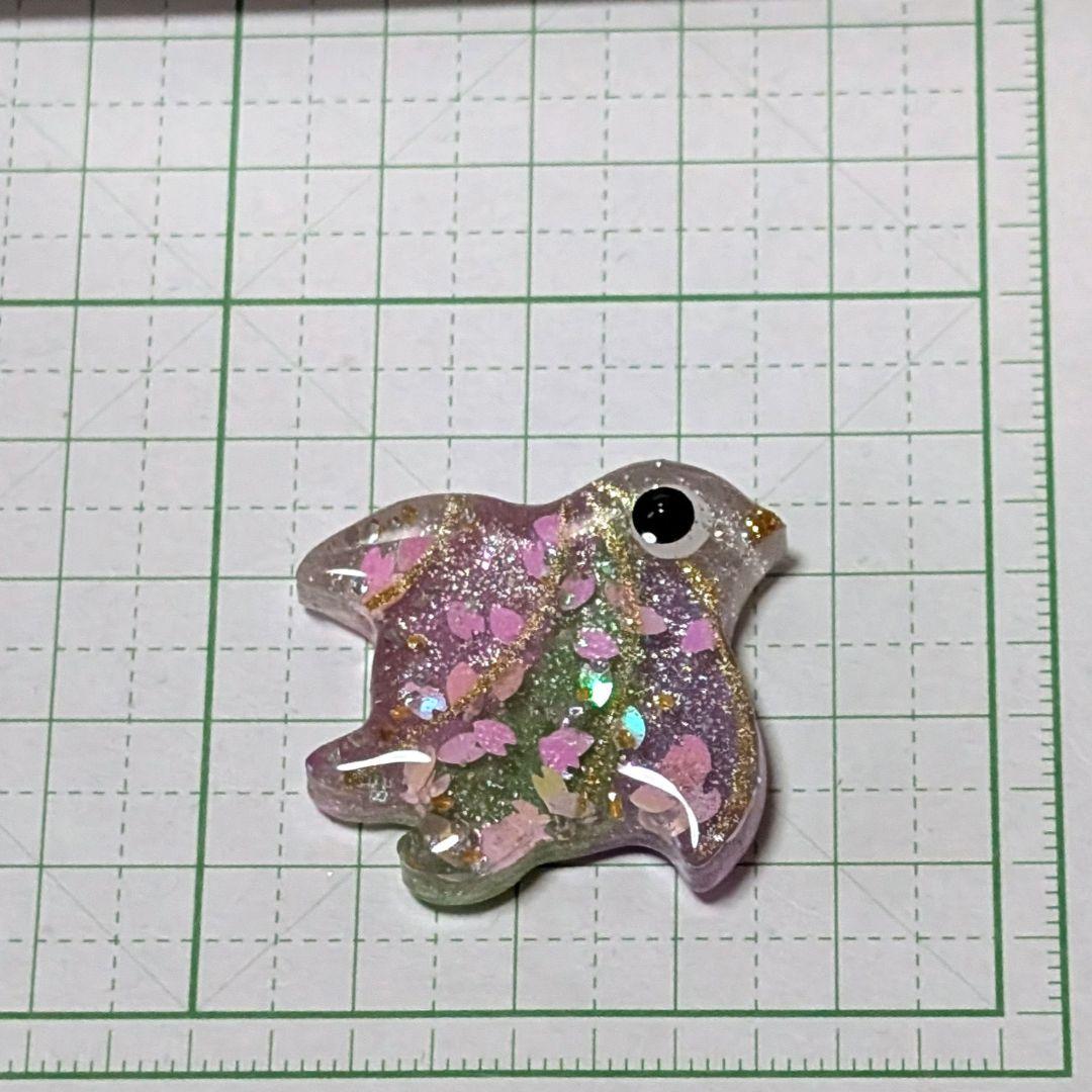 千鳥（訳あり）　レジンヘアゴム　桜吹雪