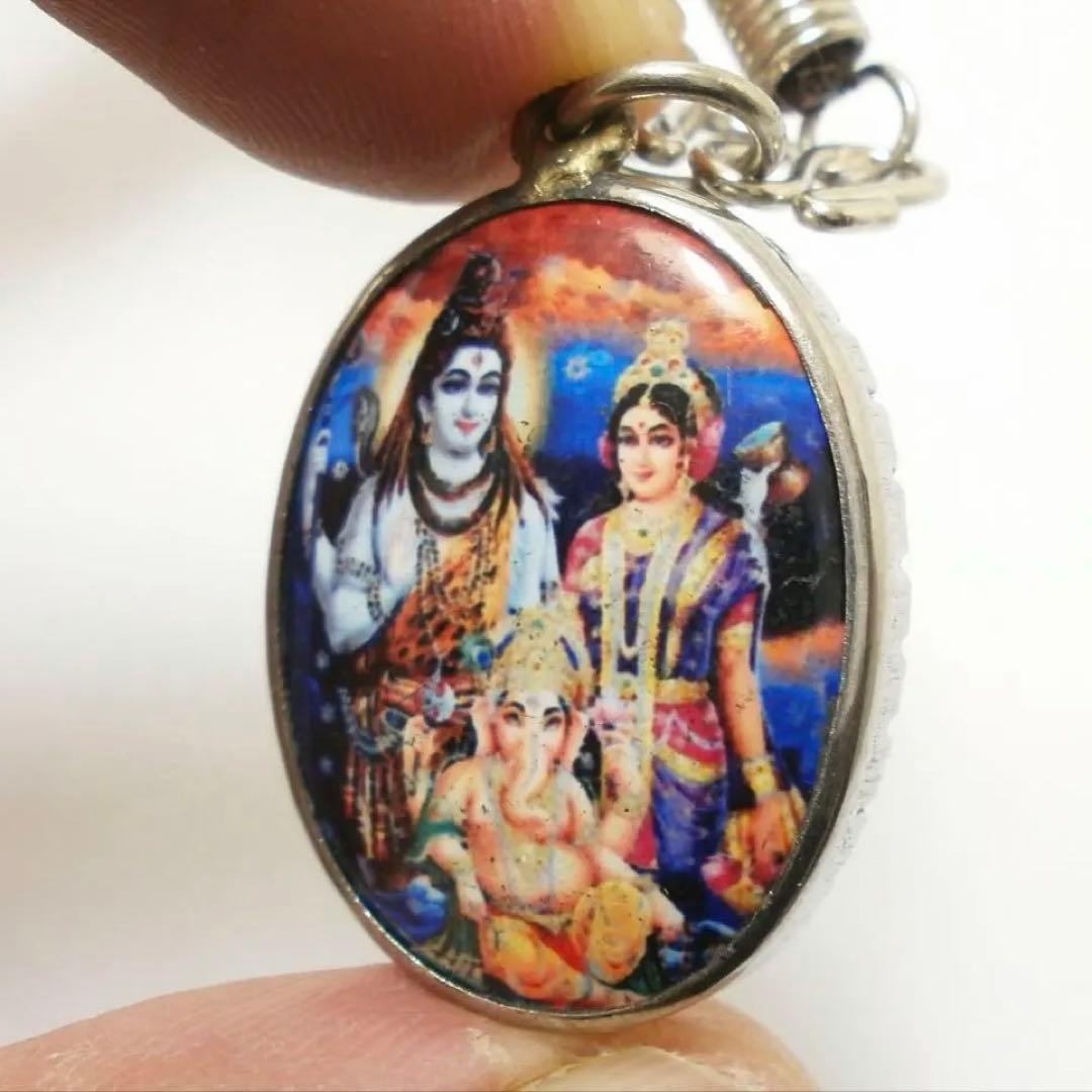 オームペンダント シヴァ・パールヴァティー＆ガネーシャ 神聖ペンダント 藤井風