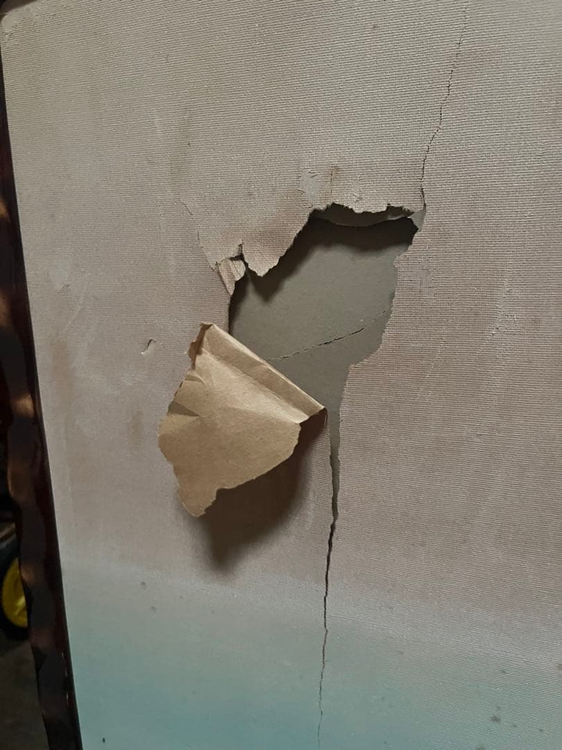 衝立 刺繍 裏側破れあり 昭和レトロ 当時物 インテリア 目隠し 和室