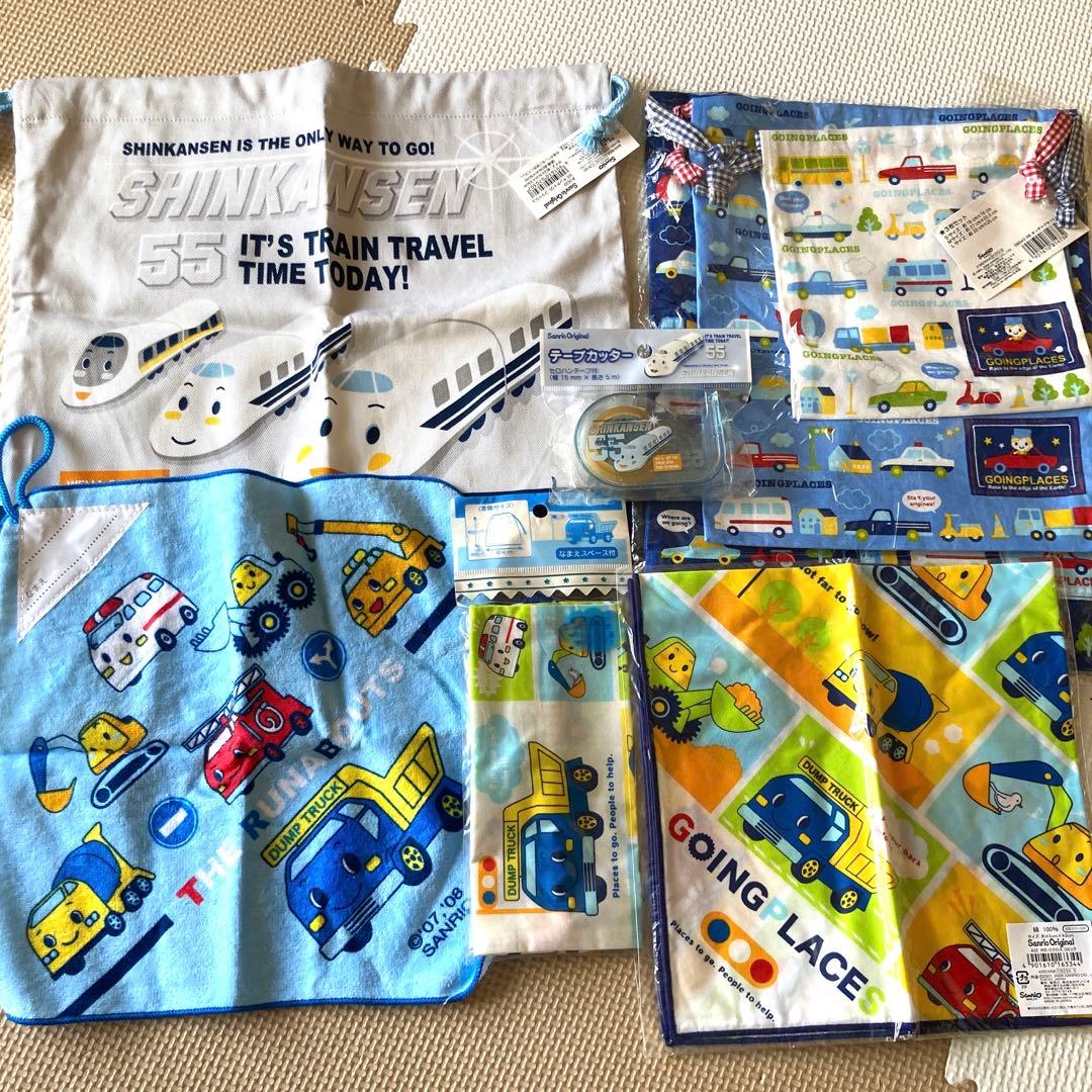 サンリオシンカンセン新幹線、車、電車文房具セット